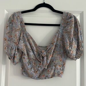 Altar’d State Brand, bohemian style crop top blouse, size small